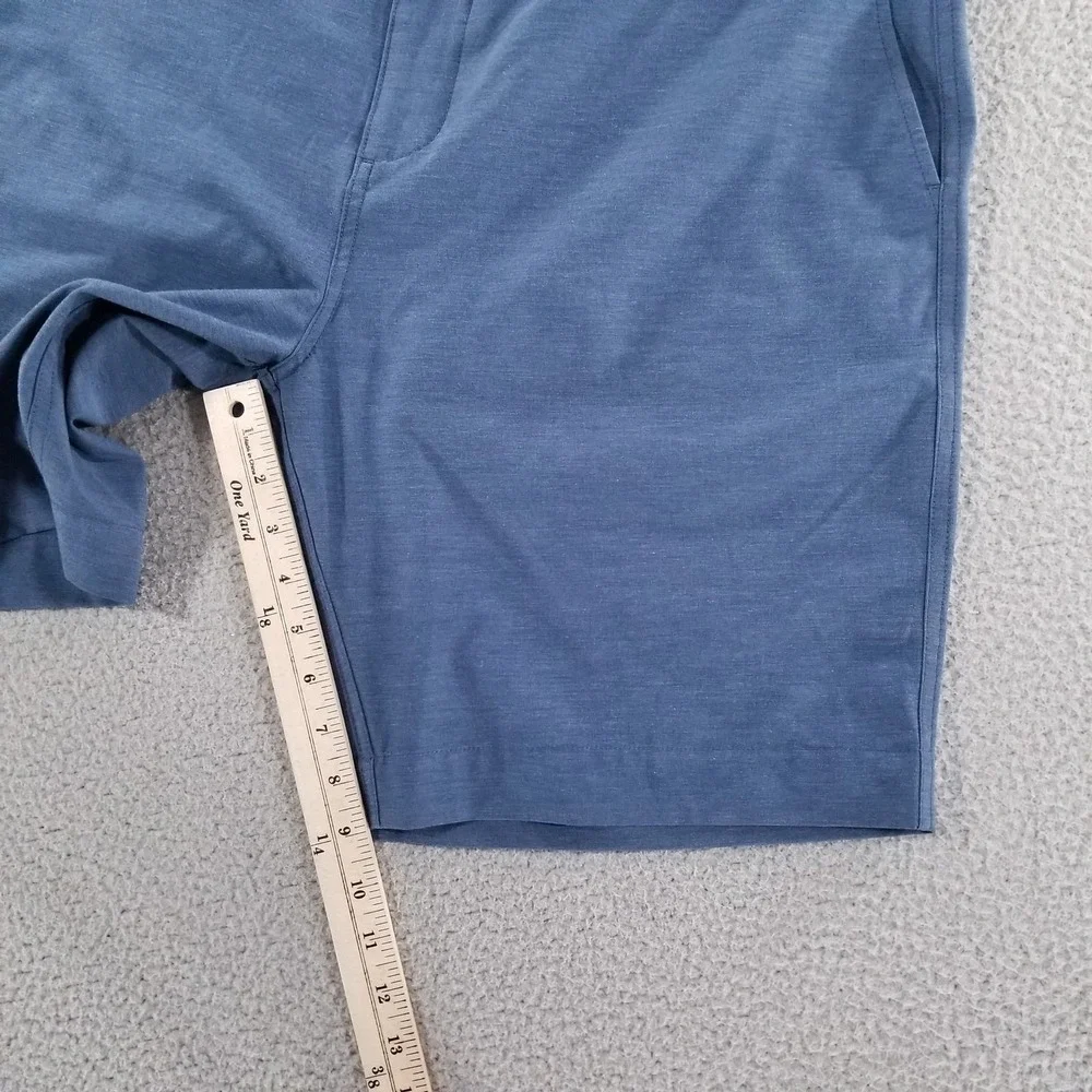 Faherty Shorts Mens 36 Blue All Day Hybrid Performance Drawstring Stretch Chino